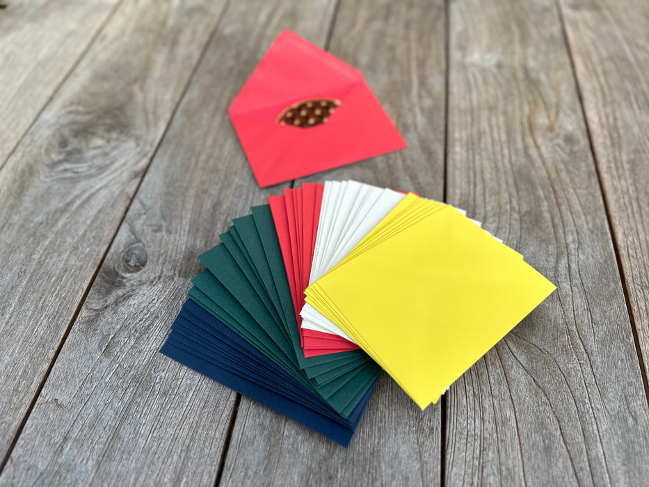 ewtshop Farbige Briefumschläge Din C6, 50 Stück passend für DIN A6 Karten