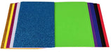 ewtshop® 20 Blatt Glitzer Moosgummi, DIN A5, 10 Farben, für Bastelarbeiten Aller Art - ewtshop