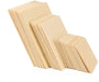 ewtshop® 40 Holz-Quadrate, 3 Größen: 10 cm + 8 cm + 5 cm, für Bastelarbeiten, als Dekoration, 2mm Dicke - ewtshop