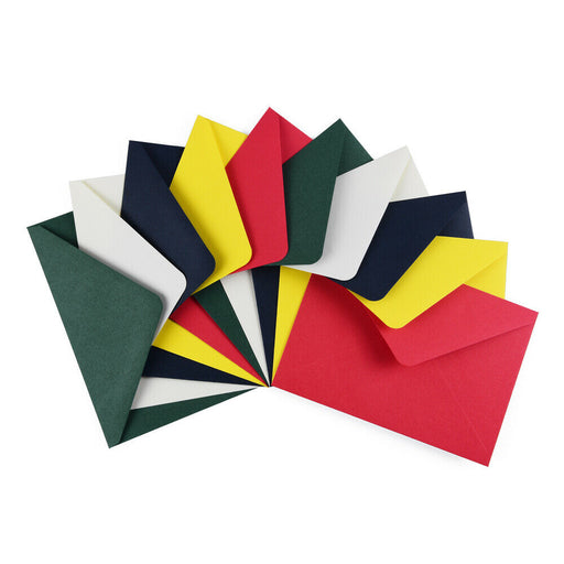 ewtshop Farbige Briefumschläge Din C6, 50 Stück passend für DIN A6 Karten - ewtshop