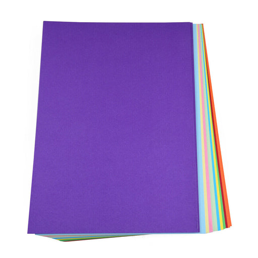 50 Blatt Fotokarton farbig sortiert, DIN A4, 10 verschiedene Farben, 22 g/qm - ewtshop
