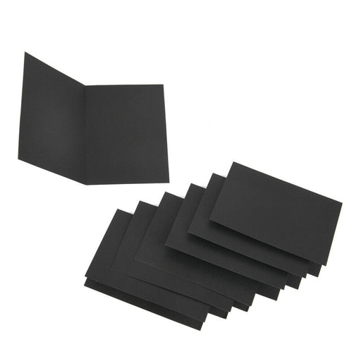 ewtshop Tafelfolie Tischkarten, schwarz 50 Stück, beschriftbar - ewtshop