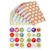 ewtshop 24 Geschenktüten in 6 verschiedenen Farben mit weißen Punkten+Aufkleber - ewtshop
