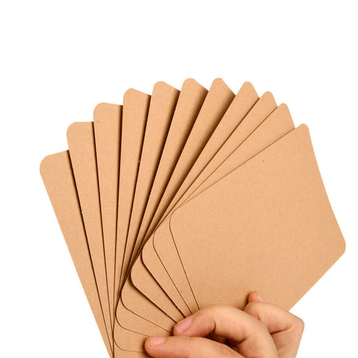 ewtshop Kraftkarton-Karten, 50 Stück, DIN A6 aus Naturkarton, Kraftpapier - ewtshop