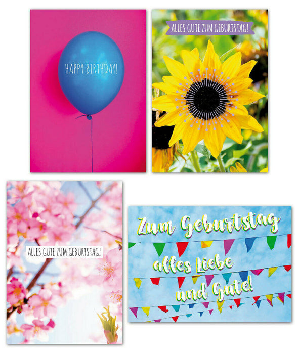 ewtshop 20er Postkarten Set Geburtstag mit 20 Sprüchen & Zitaten, Grußkarten - ewtshop