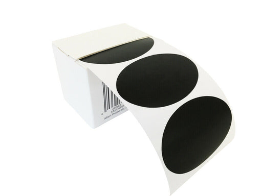 100 ovale Tafelsticker, Etiketten, Vinylsticker, in praktischer Spenderbox - ewtshop