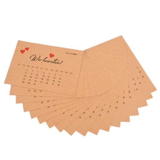ewtshop Hochzeitseinladungskarten Save The Date, im Format 10,5 x 14,8 cm - ewtshop
