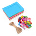ewtshop 50 Papier-Bilderrahmen aus Pappe in 10 Farben +Schnur +Wäscheklammern - ewtshop