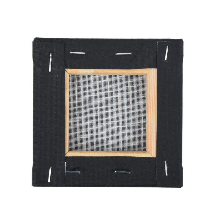 ewtshop Mini Leinwände mit Keilrahmen, 100% Baumwolle, 10 Stück, 10x10 cm, Canv