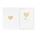 Menükarten in weiß mit gold, 20 Stück, im Format DIN A5 gefaltet für Hochzeit - ewtshop