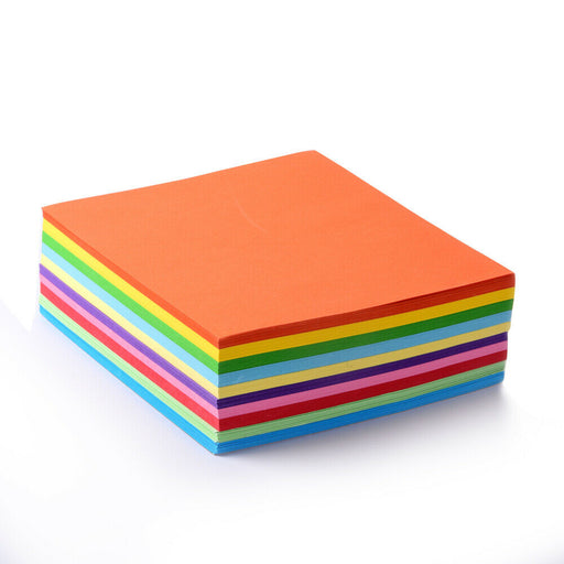 Faltpapier, 500 Blatt 15 x 15 cm, 70 g/qm 10 Farben - für Origami und Basteln - ewtshop