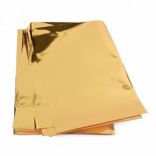 25 Blatt Metallic Papier, Goldfolienpapier, Goldfolie, Goldpapier, DIN A4 - ewtshop