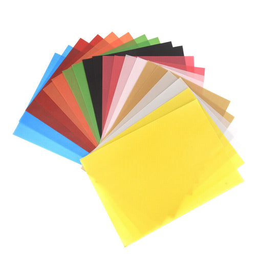 ewtshop 20 Blatt Transparentpapier, 10 Farben, DIN A4, 100 g/qm, Pergamentpapier - ewtshop