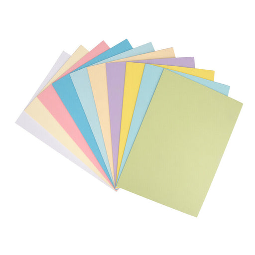 ewtshop Foto-Karton in tollen Pastelltönen, 50 Blatt, 10 verschiedene Farben - ewtshop