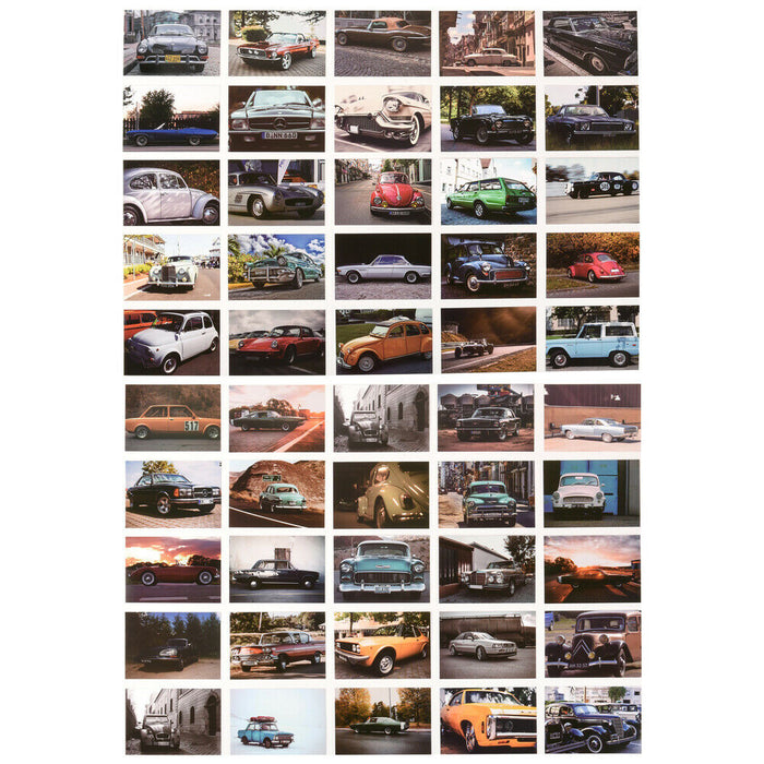 ewshop Postkarten Set Oldtimer, 50 verschiedene tolle Motive, 50 Karten, DIN A6