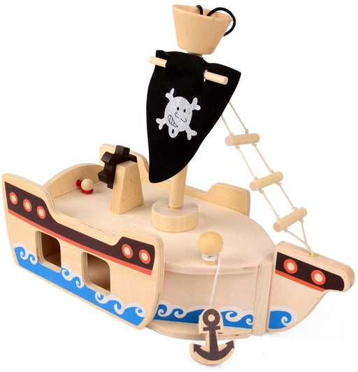 ewtshop Piratenschiff aus Holz zum Spielen - ewtshop