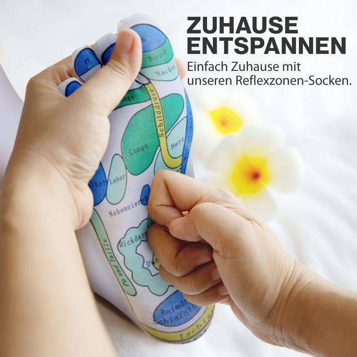 Reflexzonen-Socken, 2 Paar - für die einfache Fußreflexzonenmassage zuhause