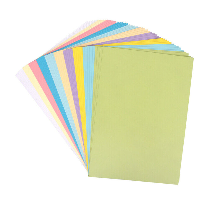 ewtshop Foto-Karton in tollen Pastelltönen, 50 Blatt, 10 verschiedene Farben - ewtshop