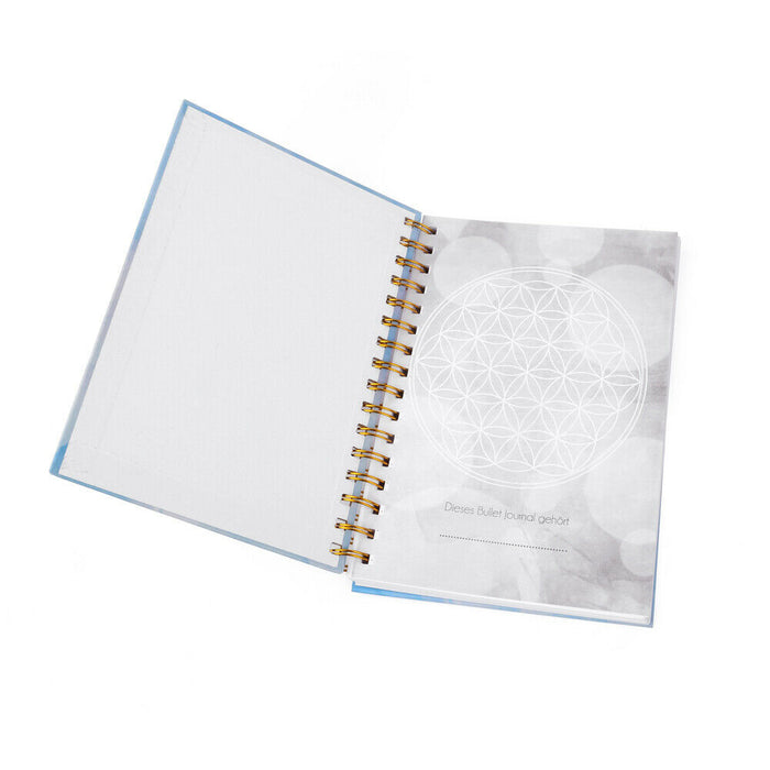 ewtshop Bullet-Journal Blume des Lebens, DIN A5, 216 gepunktete Seiten - ewtshop